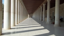 Locatie coloane Muzeul Agora, Atena, Grecia