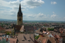 Locatie panorama Sibiu, catedrala evanghelica
